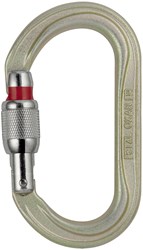 Petzl Oxan Stalen Karabiner Screw-Lock Goud