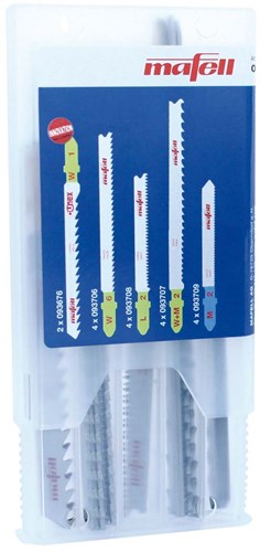 Mafell Decoupeerzaagbladen-Set 2 (18 Stuks: 4x M2, W6, L2, W+M2 En 2x CUnex W1)