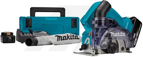 Makita DCC500RTJ 18 V Diamantsnijder Droog 125mm (2x 5,0Ah in Mbox)