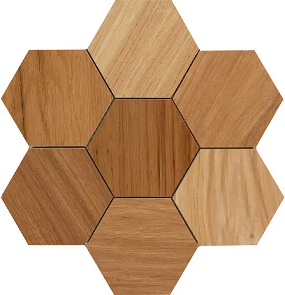 Marazzi Treverk Life 36x36cm 6-Kant Vloer & Wandtegel Honey Cherry Walnut Mat R9