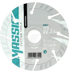 Massif MBU 115x22,23mm Diamantzaagblad Universeel