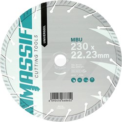 Massif MBU 230x22,23mm Diamantzaagblad Universeel