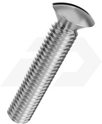 Metaalschroef M6x60mm RVS A2 Lenskop Sleuf DIN 964 