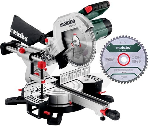 Metabo KGS 254 M Afkortzaagmachine Met 2 Zaagbladen
