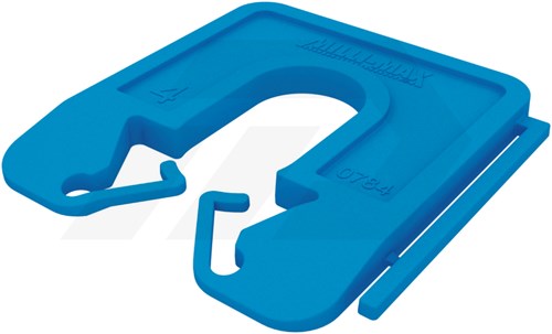 MILLI-MAX Uitvulplaatjes 4mm Blauw (100 Stuks)