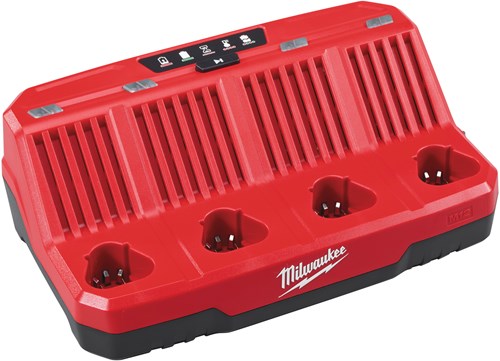 Milwaukee M12 C4 4 bay lader