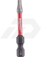 Milwaukee T20x50mm Torx Impactschroefbit Shockwave 1/4" (10 stuks)