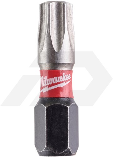 Milwaukee T30x25mm Torx Impactschroefbit Shockwave 1/4" (25 stuks)