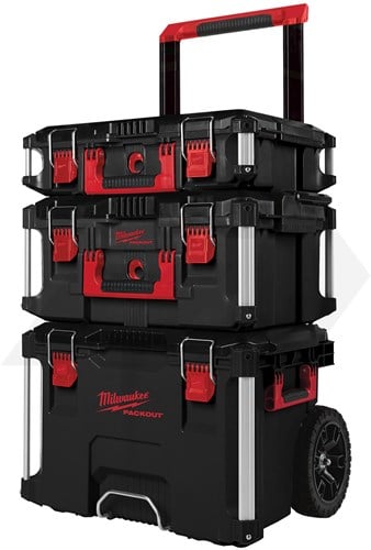 Milwaukee PACKOUT 3-Delige Trolleyset