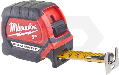 Milwaukee Rolbandmaatmaat 5 Mtr Magnetisch