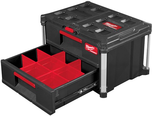Milwaukee PACKOUT Gereedschapskoffer Met 2 Lades-2