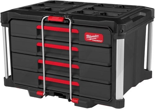 Milwaukee PACKOUT Gereedschapkoffer Met 4 lades