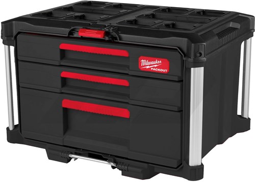 Milwaukee PACKOUT Gereedschapskoffer Met 3 Lades