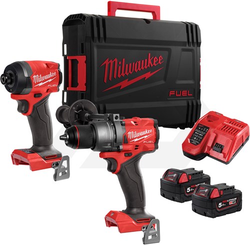Milwaukee M18 FPP2A3-502X 18V Powerpack 2-Delige Set (2x5,0 Ah)