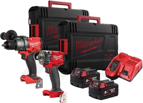 Milwaukee M18 FPP2B3-502X 18V Power Pack Combiset (2x5,0Ah)