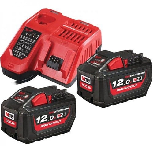 Milwaukee M18 HNRG-122 18V Startset (2x12,0Ah 1xM12-18FC)