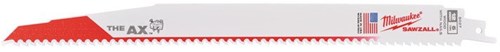 Milwaukee AX Heavy Duty Reciprozaagblad 300mm Wood With Nails (5 Stuks)