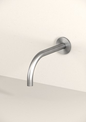 Cocoon 10.1 200mm Wandgemonteerde Uitloop Brushed Inox