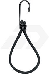 Elastische Haaklus 140mm Zwart