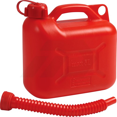 Jerrycan 5 Ltr. Kunststof Rood