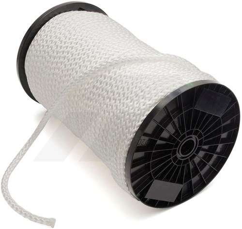 T&P Nylon Koord 6mm Wit 100 Mtr.