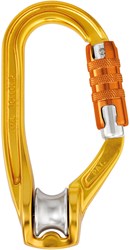 Petzl Rollclip A Karabiner Met Ge•ntegreerde Katrol Triact-Lock Geel