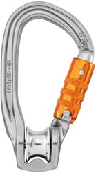 Petzl Rollclip Z Karabiner Met Ge•ntegreerde Katrol Triact-Lock Grijs