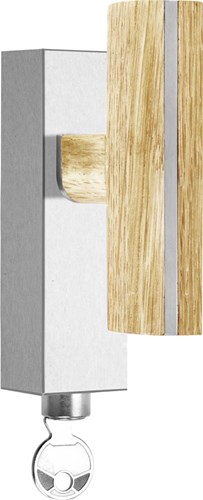Formani Two Draaikiepbeslag Mat RVS/Hout PBT22DKLOCK