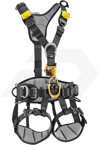 Petzl Astro International Val & Positioneringsgordel Zwart/Geel Maat 0