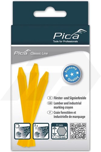Pica Eco 591 Markeerkrijt Geel (12 Stuks)-2
