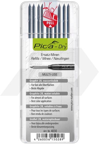 Pica-Dry Reserve Stiftjes Grafiet (10 Stuks)