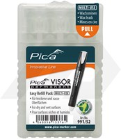 Pica Visor Markeerkrijt Navulling Wit (4 Stuks)