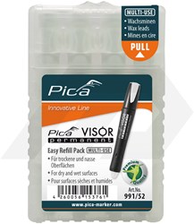 Pica Visor Markeerkrijt Navulling Wit (4 Stuks)