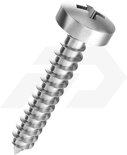 Plaatschroef 2.9x16mm RVS A2 Bolkop PH1 DIN 7981-C
