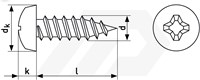 Plaatschroef 3.5x16mm Verzinkt Bolkop PH2 DIN 7981-C (100 Stuks)-2