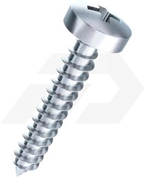Plaatschroef 4.8x25mm Verzinkt Bolkop PH2 ISO 7049