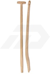 Polet Houten Schopsteel Dubbelgebogen 110cm
