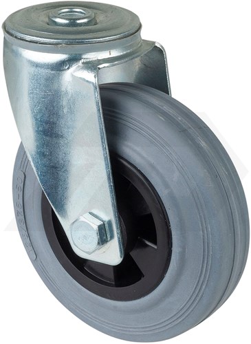 Promat Zwenkwiel Ø 125mm 100 kg Polypropyleen Met Centraalgat