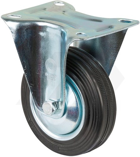 Promat Bokwiel Ø 100mm 75 kg Volrubber Met Topplaat