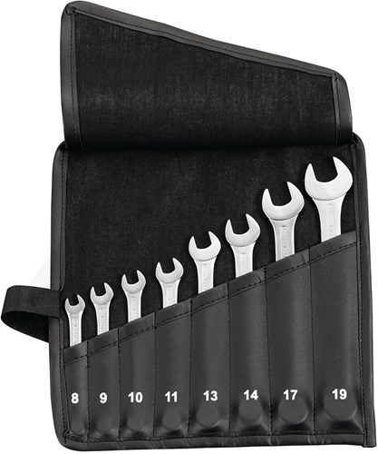 Promat Ringsteeksleutelset 8-Delig (In Tas)