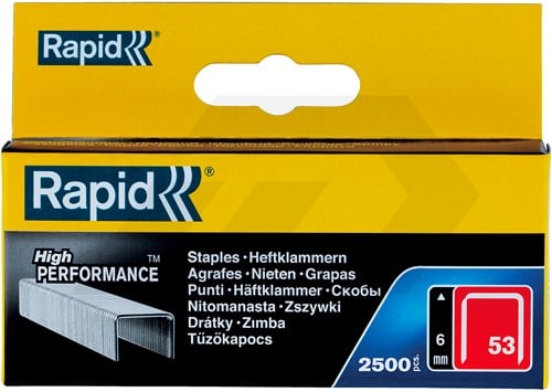 Rapid 53-6mm Nieten Verzinkt (2500 Stuks)