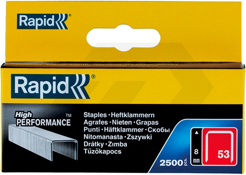 Rapid 53-8mm Nieten Verzinkt (2500 Stuks)