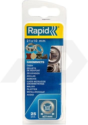 Rapid Zeilringen Ø21x10mm Incl. Aambeeld (25 Stuks)-2