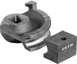 REMS Buigsegment en Glijstuk Ø 35 mm (1 3/8") R100 Gietijzer voor Curvo 50