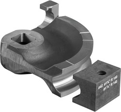 REMS Buigsegment en Glijstuk Ø 42 mm (1 5/8") R140 Gietijzer voor Curvo 50