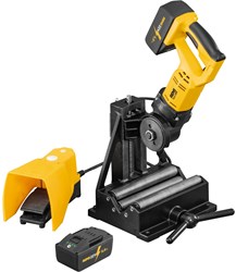REMS Cento 22 V Accubuisafkortmachine met 2 Accu's 5,0 Ah