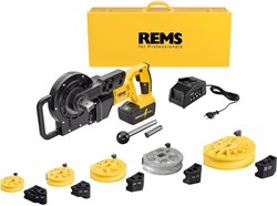 REMS Curvo 22 V Set Ø 12, 15, 18, 22 en 28 mm Accupijpenbuiger (28 mm R102 Koper) (In Koffer)