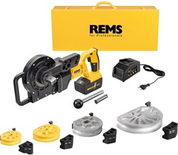 REMS Curvo 22 V Set Ø 15, 18, 22 en 28 mm Accupijpenbuiger (28 mm R114) (In Koffer)