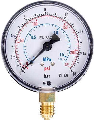 REMS Manometer met Fijne Schaalverdeling tot 16 bar
