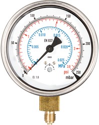 REMS Manometer met Fijne Schaalverdeling tot 250 mbar